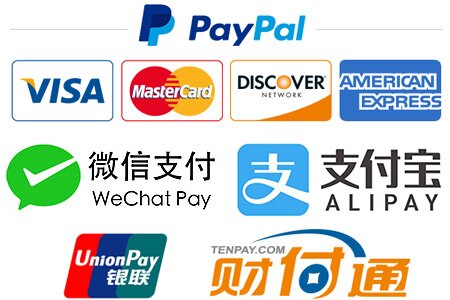 PandaPow Payment Logos 2017